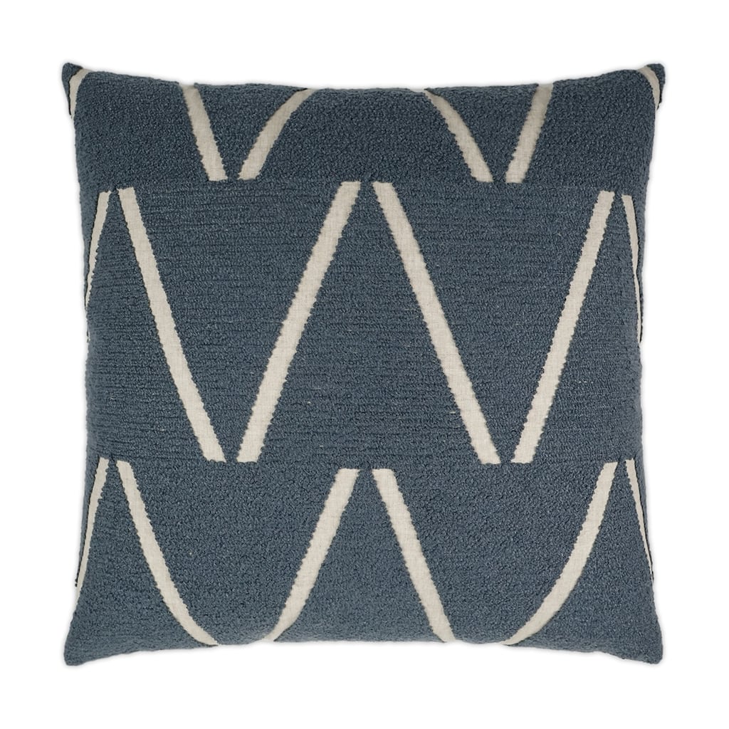 Edge Of Glory Blue Decorative Throw Pillow