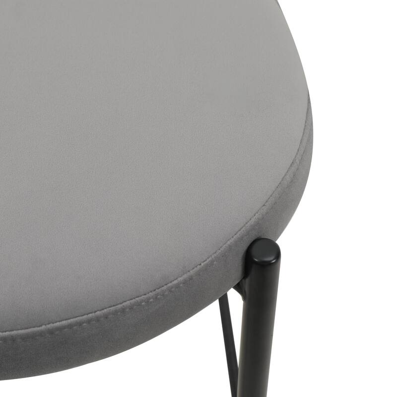 LeisureMod Euston Modern Wicker Bar Stool with Powder Coated Steel Frame - 42"