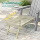 preview thumbnail 36 of 54, Bonosuki 2-Piece Folding Adirondack Chairs with Retractable Ottoman, Fire Pit Patio Chair with Cup Holder