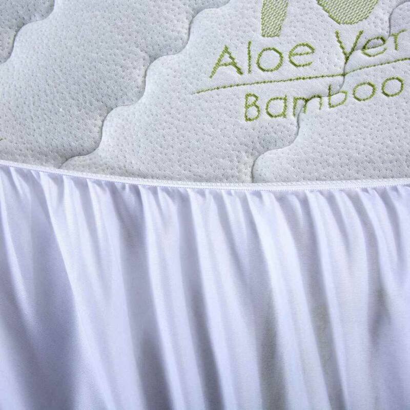 Aloe Vera Rayon from Bamboo Hypoallergenic Mattress Pad On Sale Bed