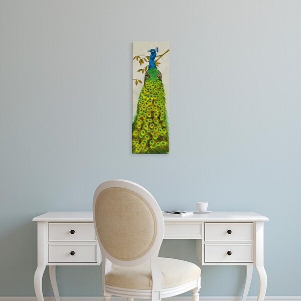 Easy Art Prints Melissa Wang's 'Vintage Peacock II' Premium Canvas Art