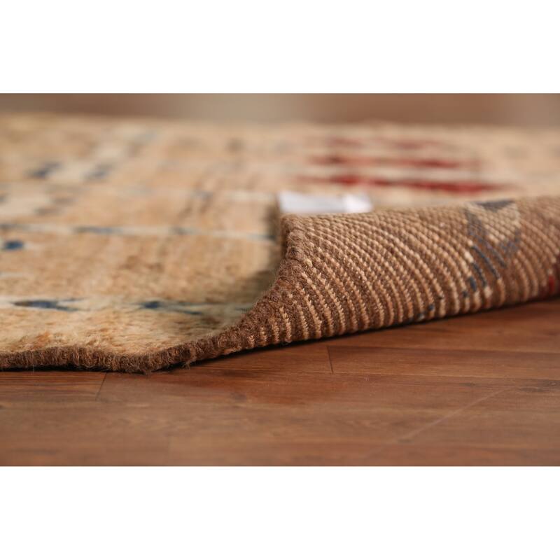 Geometric Tribal Moroccan Rug Hand-Knotted Multi-Color Wool Carpet - 6'9" x 9'7"