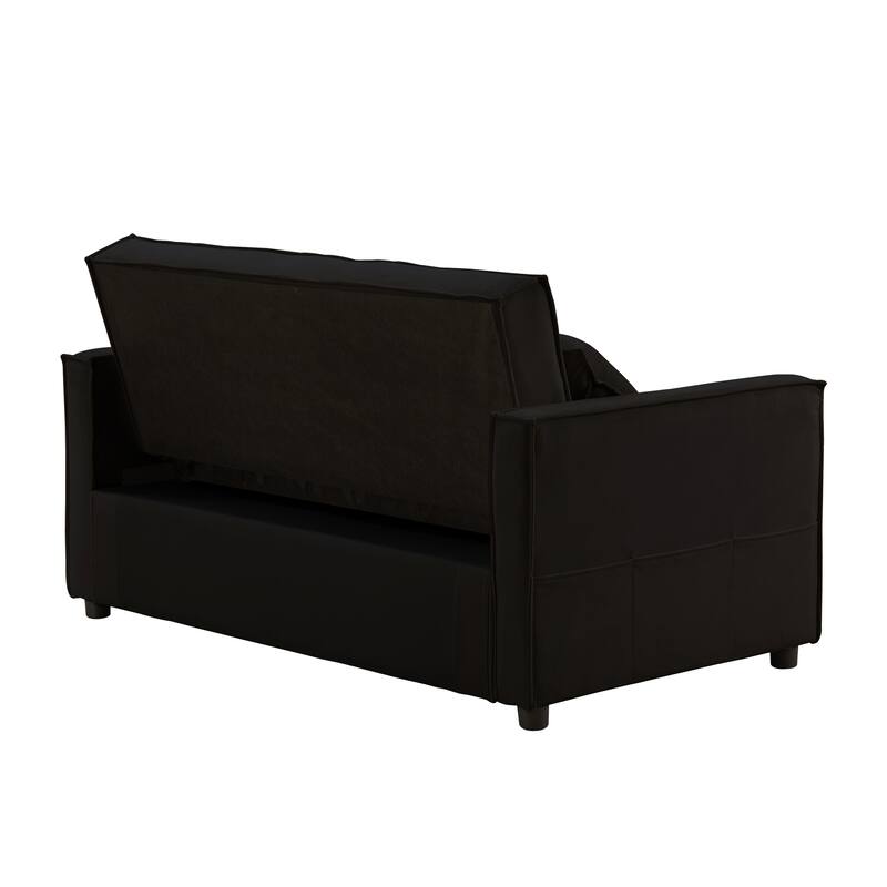 Loveseat Sofa Velvet Pull out Couch Sleeper Convertible Sofa Bed Bed