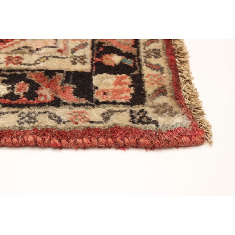 ECARPETGALLERY Hand-knotted Andelz Red Wool Rug - 3'1 x 9'6