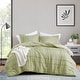 preview thumbnail 50 of 146, Chelsea Square Evans Pinch Pleated Soft Washed Boho Comforter Set Sage - Full