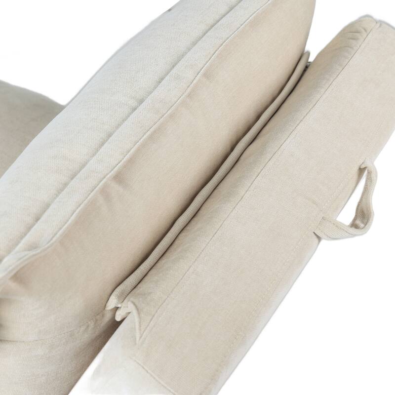 Lazy Sofa Chair Reclining Sofa Bed Floor Standing Single Sleeper Couch with Pillows and Adjustable Backrest for Small Space