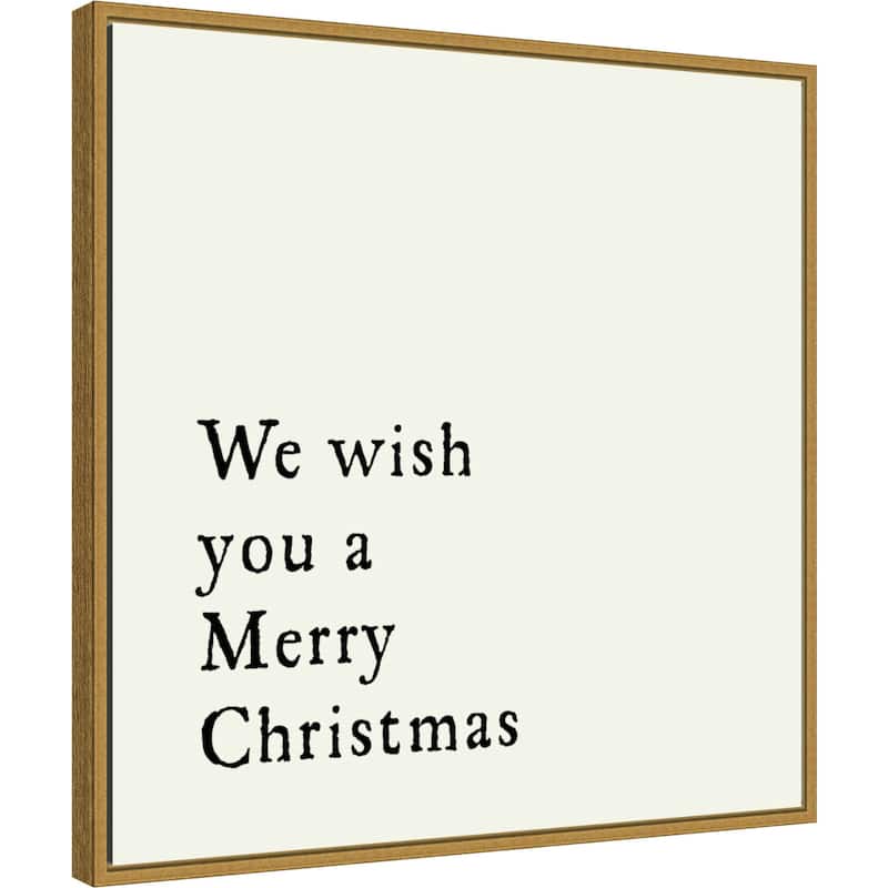 We Wish You by Amanti Art Portfolio Framed Canvas Wall Art