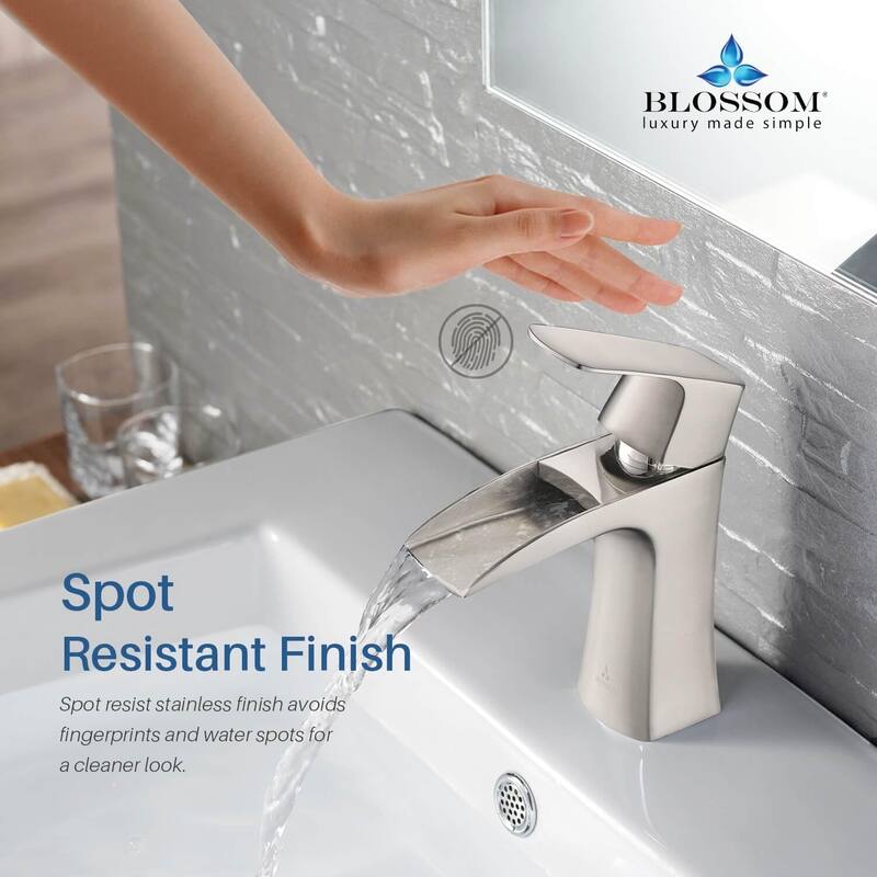 Blossom Waterfall Single Handle Bathroom Sink Faucet