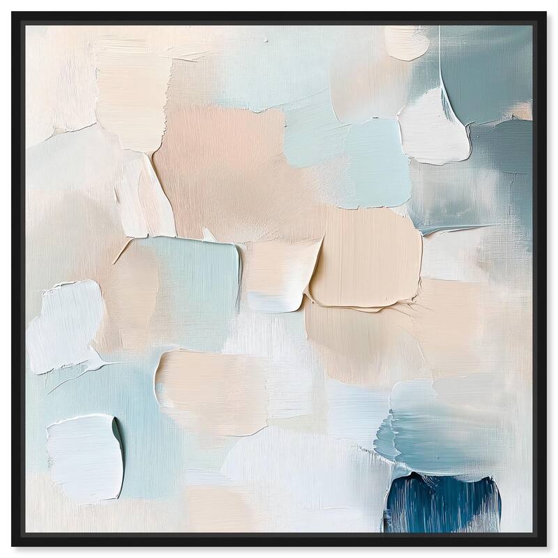 Celadon Haze I Canvas by Art Remedy - Black - 16" x 16"
