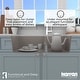 preview thumbnail 24 of 56, Karran Undermount Large/Small Bowl Quartz Kitchen Sink - 32" x 21.25" x 9" - 32" x 21.25" x 9"