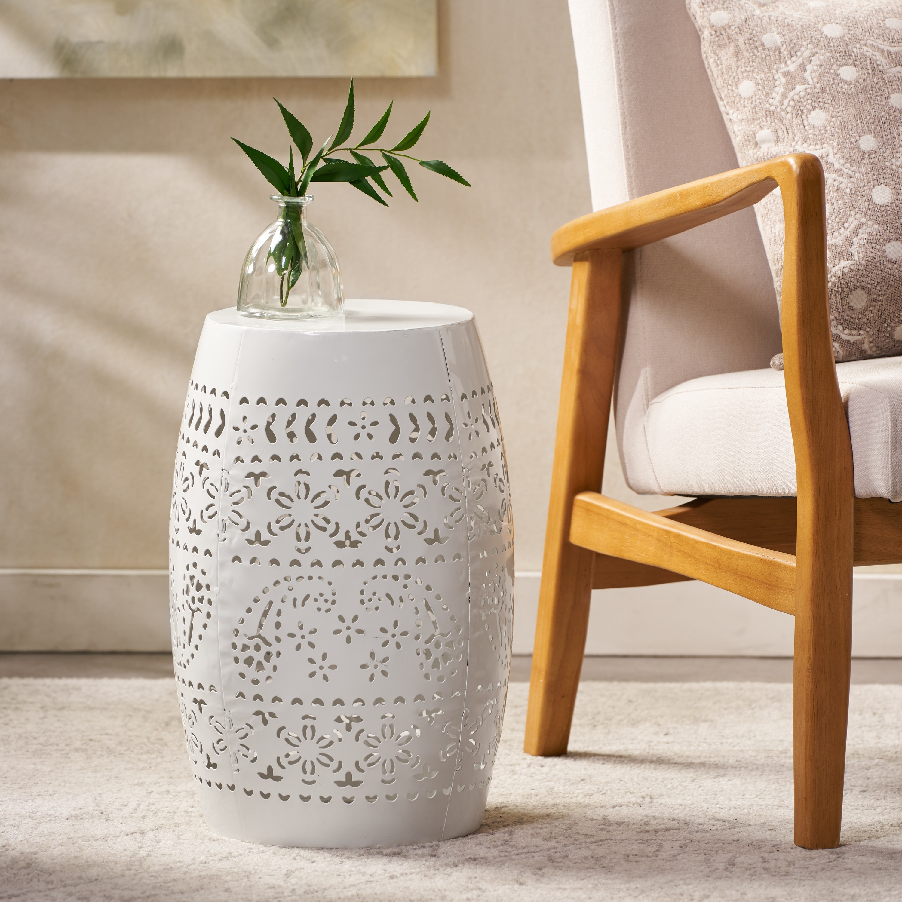 Christopher knight store iron side table