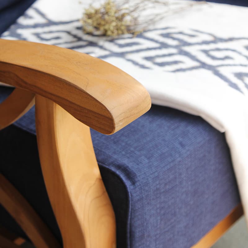 Cambridge Casual Lowell Teak Patio Club Chair with Cushion