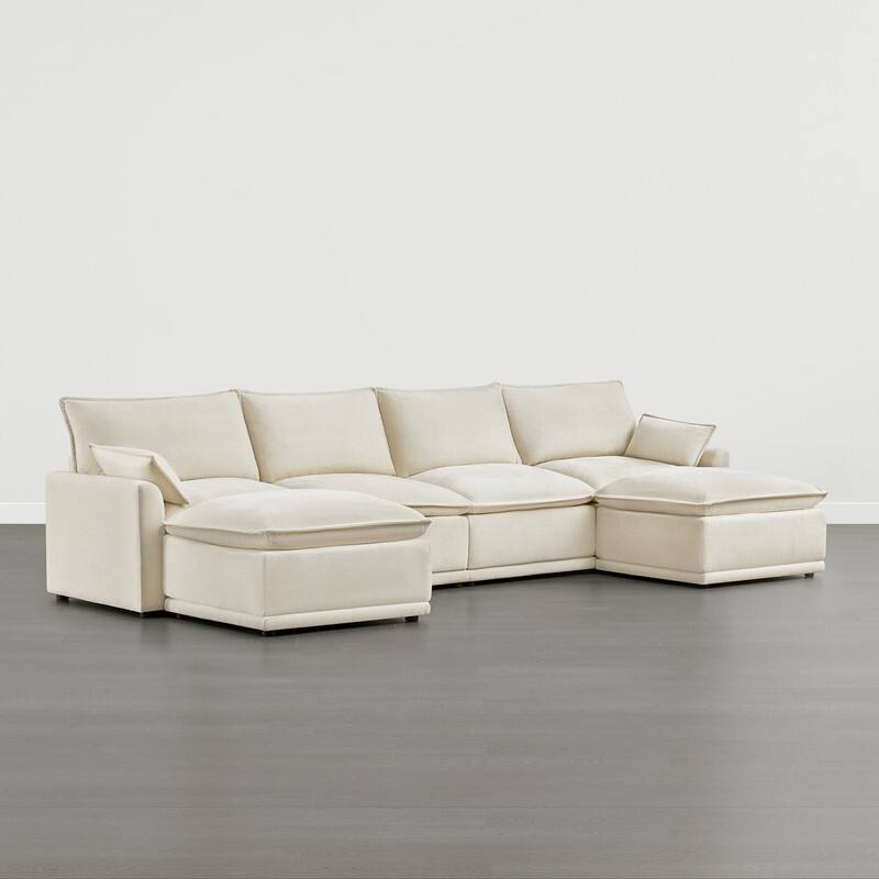 Spruce & Spring Modular Couch Oversized Sectional Sofa for Living Room