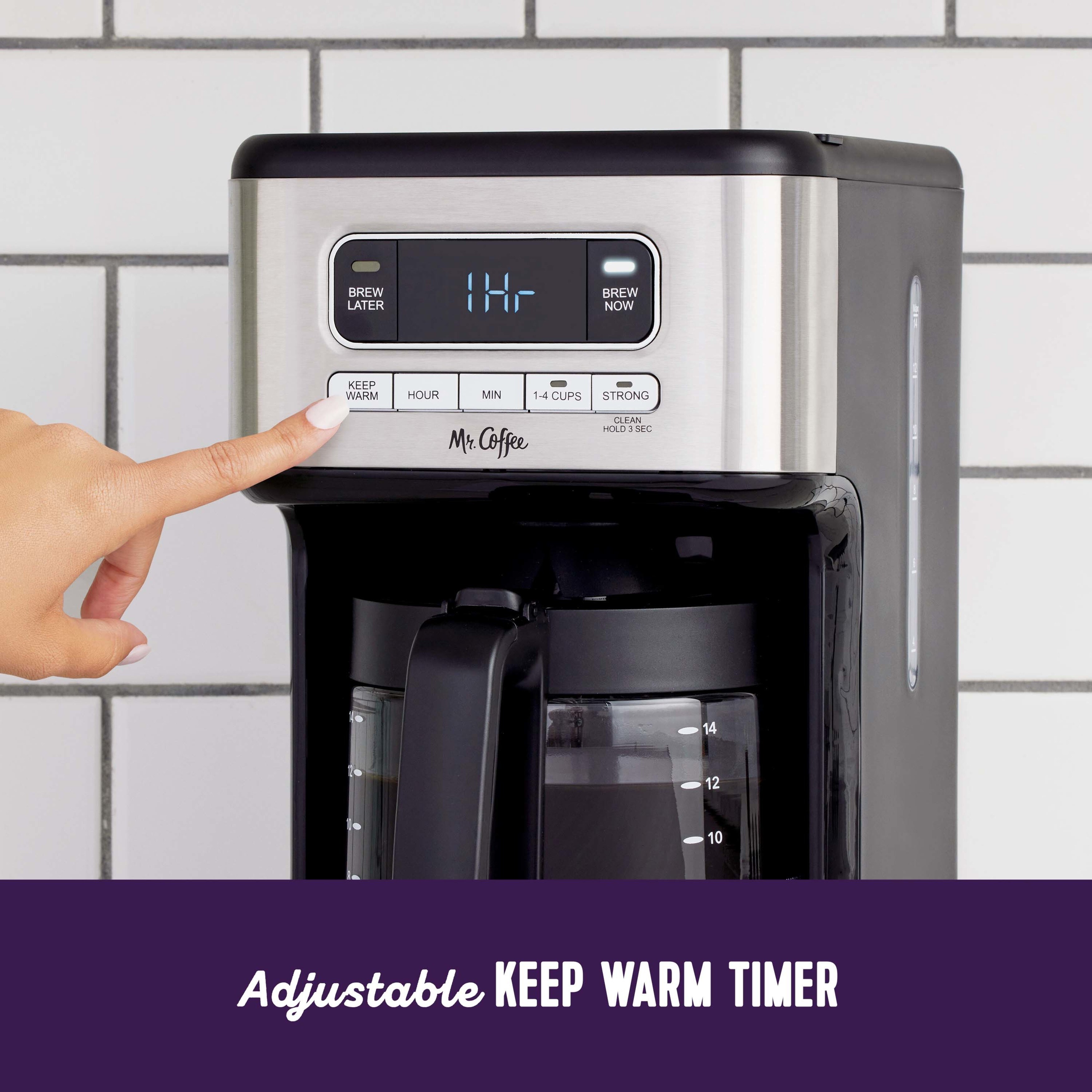 4 cup programmable coffee maker top