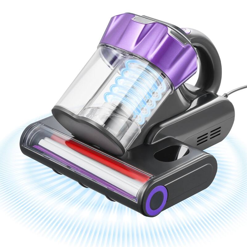 Mattress Vacuum Cleaner with 550W Motor, 18KPa Suction - 10.6 x 9.1 x 8.3 in