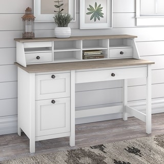 Mayfield 54W Computer Desk with Desktop Organizer by Bush Furniture ...