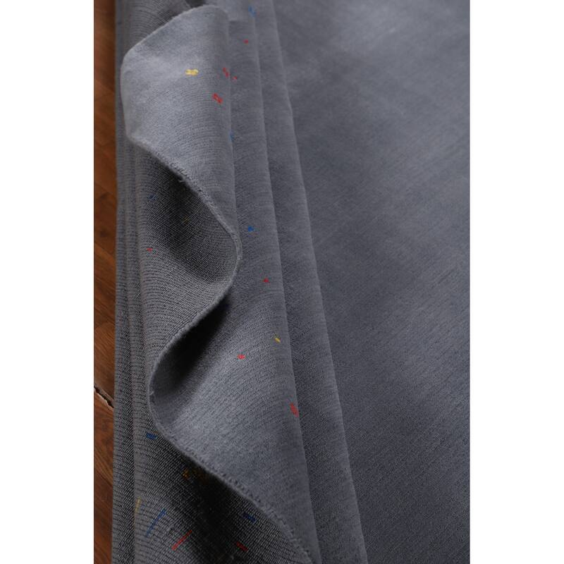 Tribal Gabbeh Area Rug Handmade Wool Carpet - 7'9"x 9'10"