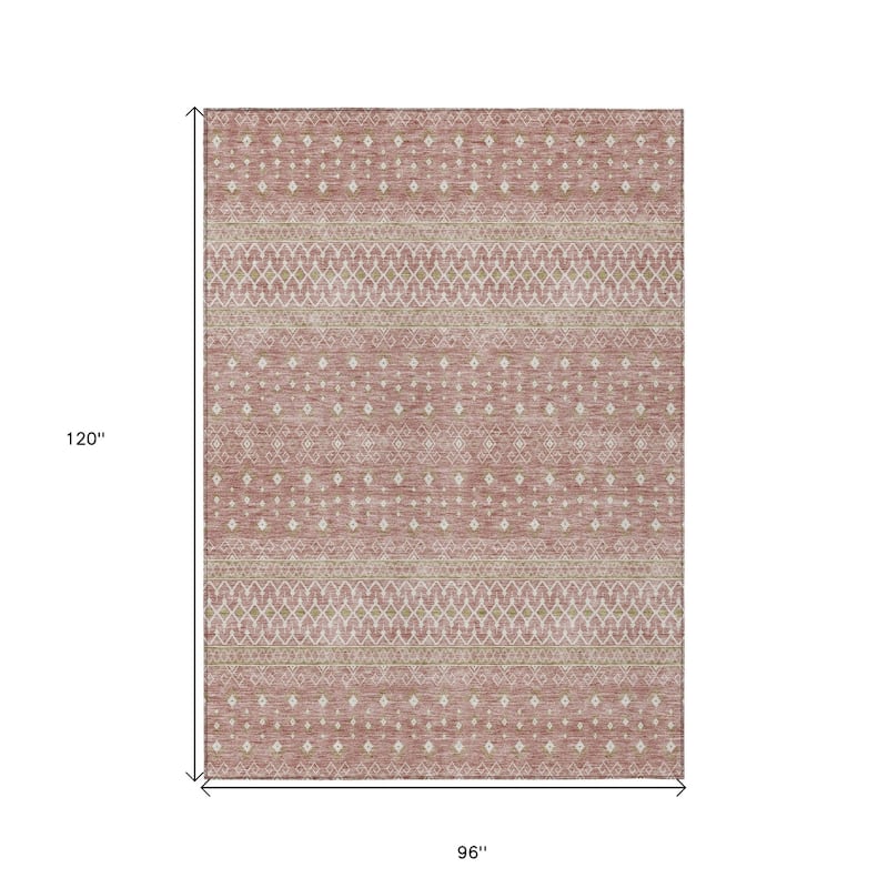 HomeRoots Tribal Transitional Rectangle Outdoor Rug