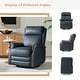 preview thumbnail 10 of 43, HULALA HOME Alina Modern 20''w Genuine Leather Swivel Rocker Nursery Manual Recliner Chair with Rolled Arms