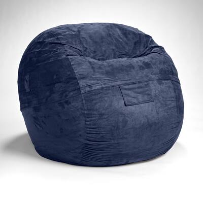 AJD Home Bean Bag Chairs for Adults & Kids, Comfy Fluffy Chairs for Bedroom, Living Room with Removeable Cover