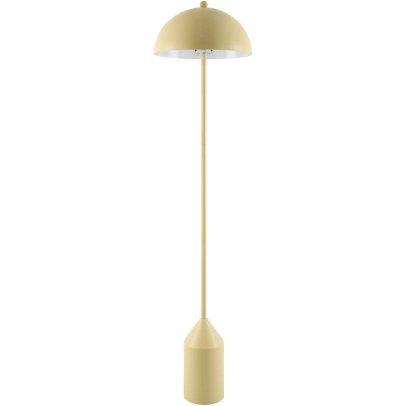 Livabliss Elder Rustic Accent Floor Lamp - 59"H x 14"W x 14"D - Yellow