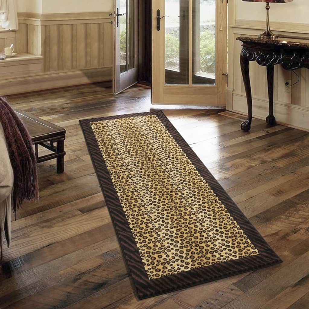 2 ft. 7 in. x 7 ft. 3 in. Animal Print Area Rug - 7' x 3'
