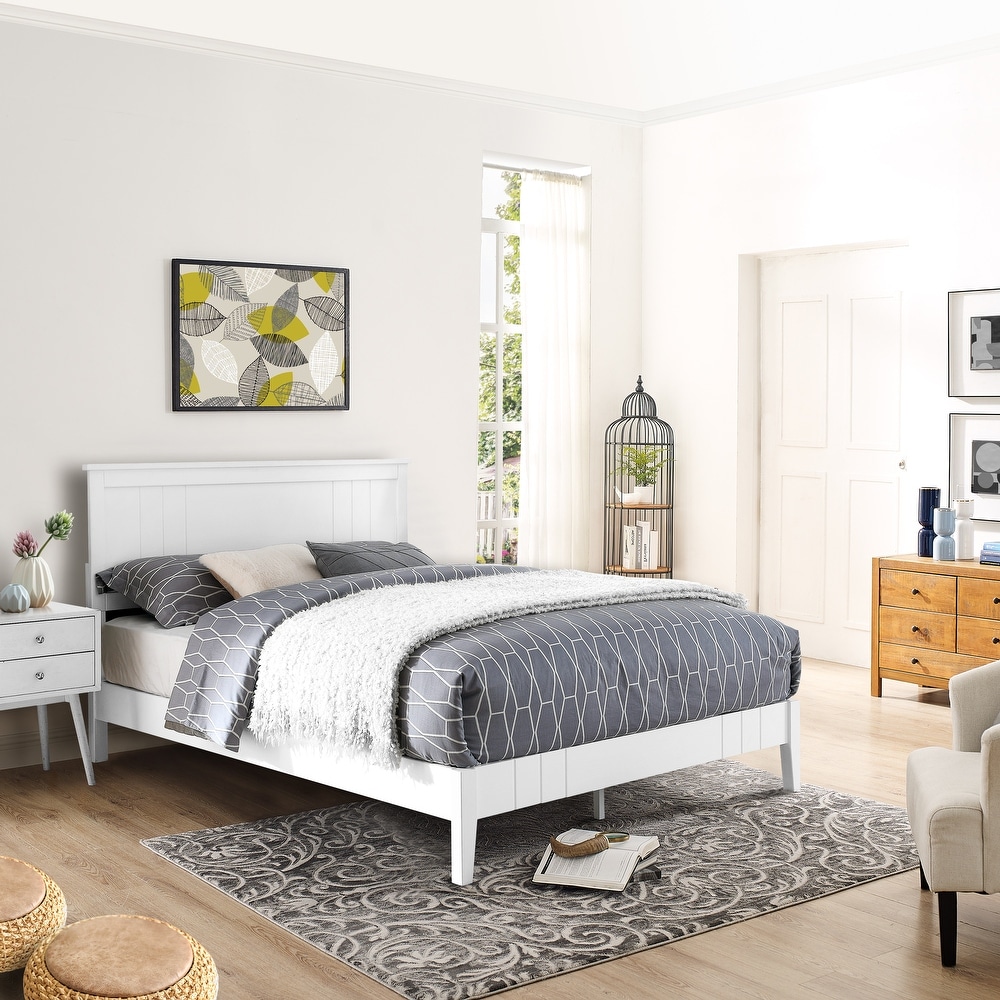Mid century bed with box spring deals
