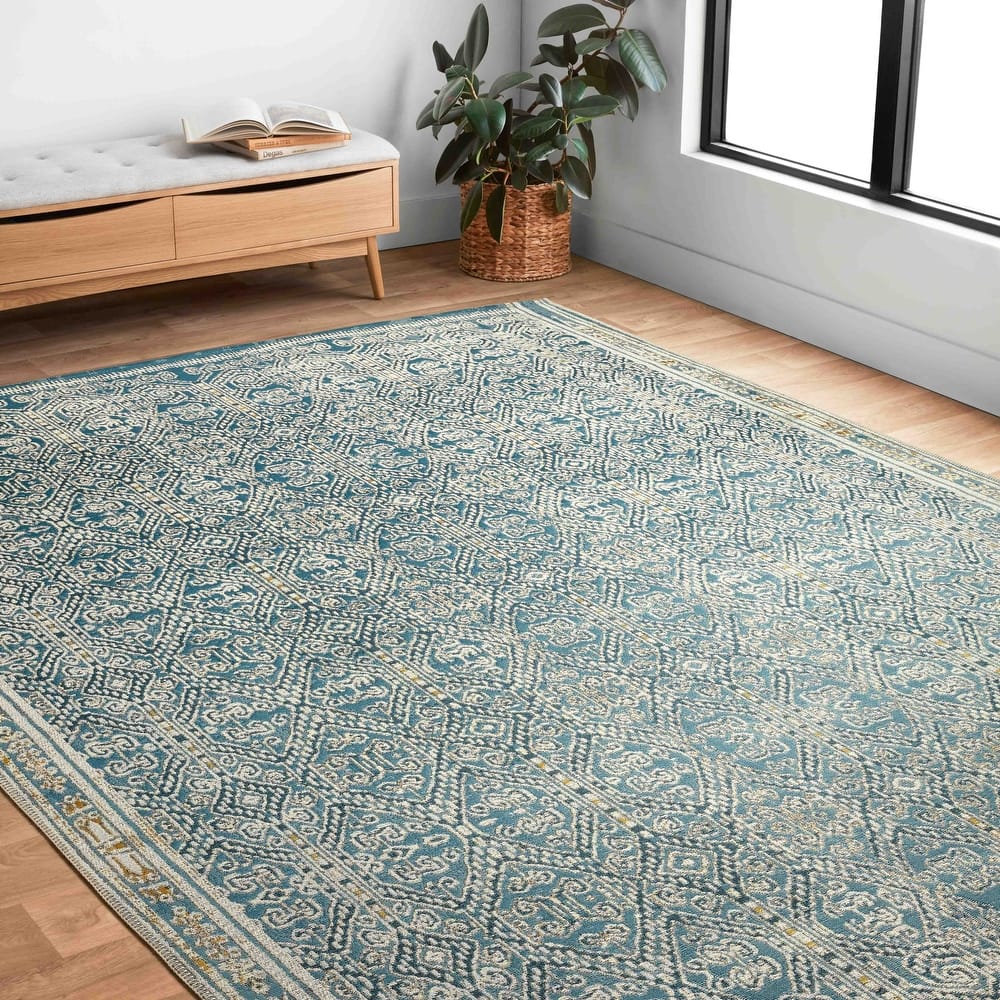 Alexander Home Armanda Geometric Pattern Indoor/ Outdoor Area Rug