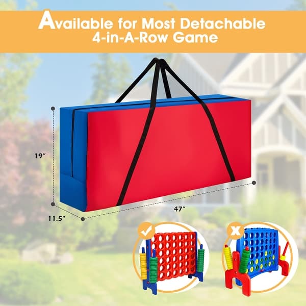 Costway Giant 4 in A Row Connect Game Carry & Storage Bag for Life - See Details