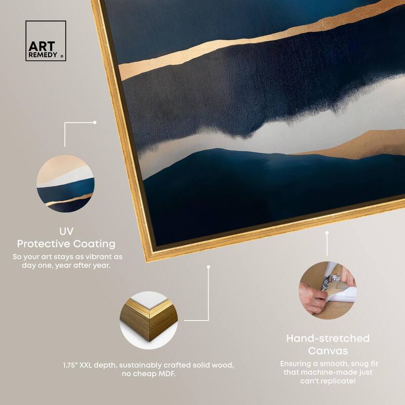 Golden Seam I Canvas by Art Remedy