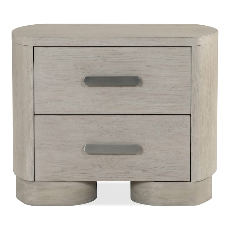 Furniture of America Weegin Modern 3-Piece White Oak Wood Panel Bedroom Set