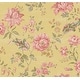 preview thumbnail 1 of 4, Seabrook Designs Niketa Floral Trail Unpasted Wallpaper 27 in. W x 27 ft. L - Metallic Banana & Bubblegum