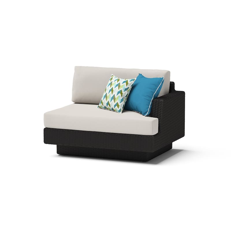 Portofino Comfort 5 Piece Sunbrella Outdoor Patio Sectional Seating Set
