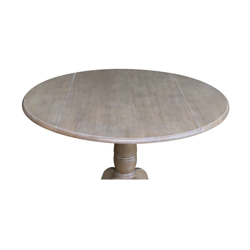 42 in. Round Dual Drop Leaf Dining Table
