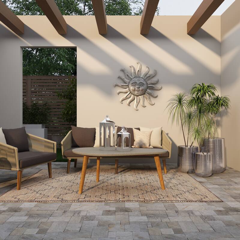 Aluminum Hammered Metal Glam Planter in Copper or Silver (Set of 3)