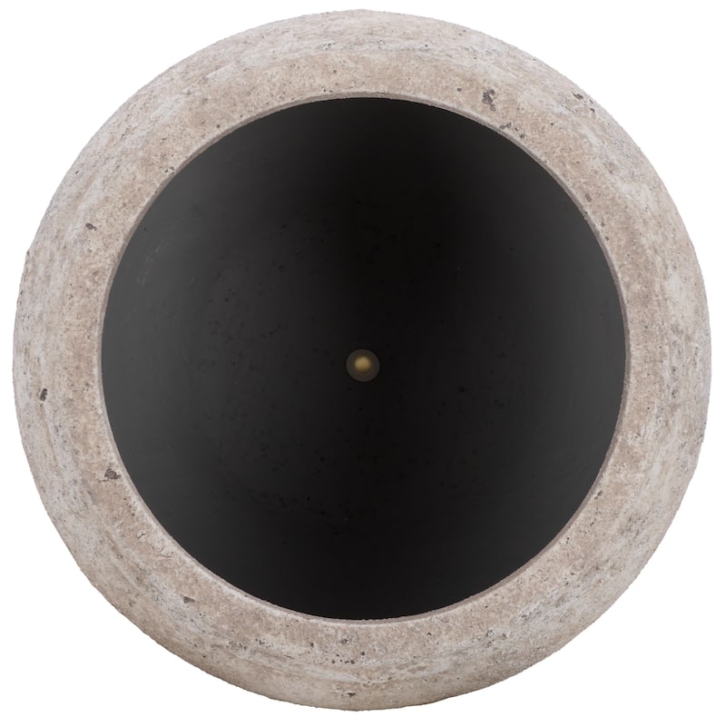 SAFAVIEH Outdoor Patio Furniture Ramsey Large Planter Pot with Drainage - 21"W x 21"D x 19"H