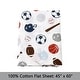 preview thumbnail 27 of 75, 3-Piece Cotton Toddler Sheet Set for Kids Boys & Girls (Animals, Fish, Sports, Floral)