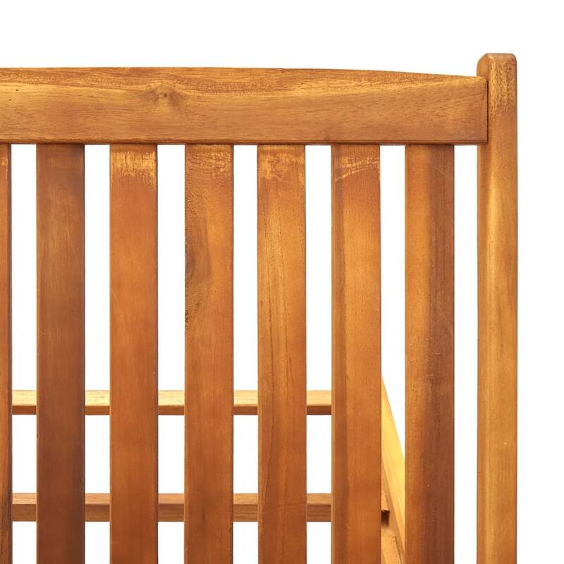 vidaXL Patio Lounge Chair Sunbed Sunlounger with Cushion Solid Acacia Wood