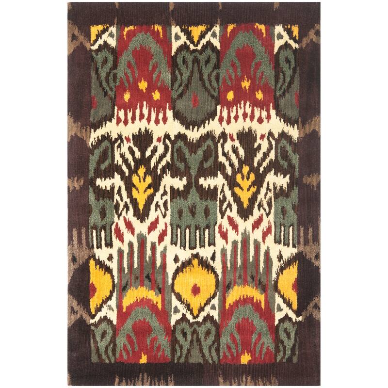SAFAVIEH Handmade Ikat Shianne Modern Wool Rug