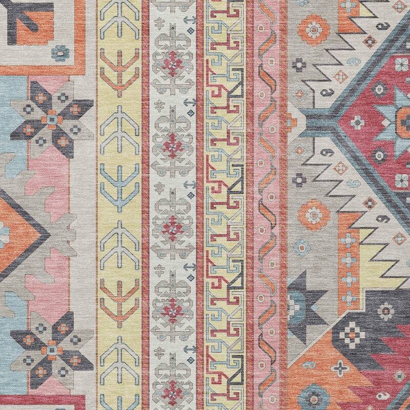 HomeRoots Aztec Transitional Rectangle Outdoor Rug