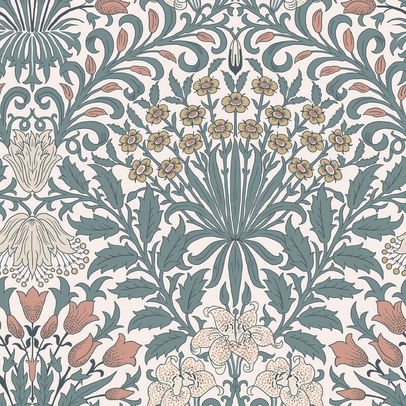 William Morris Garden Dusty Blue Wallpaper