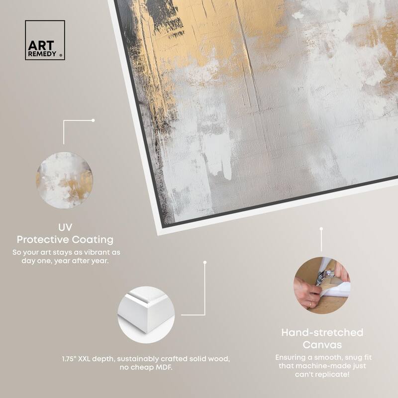 Gilded Gray I Canvas by Art Remedy