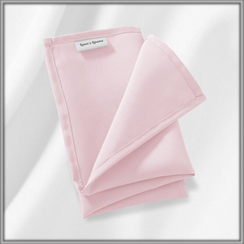 12 Pack 17 Inch Polyester Cloth Dinner Napkins for Party Restaurant