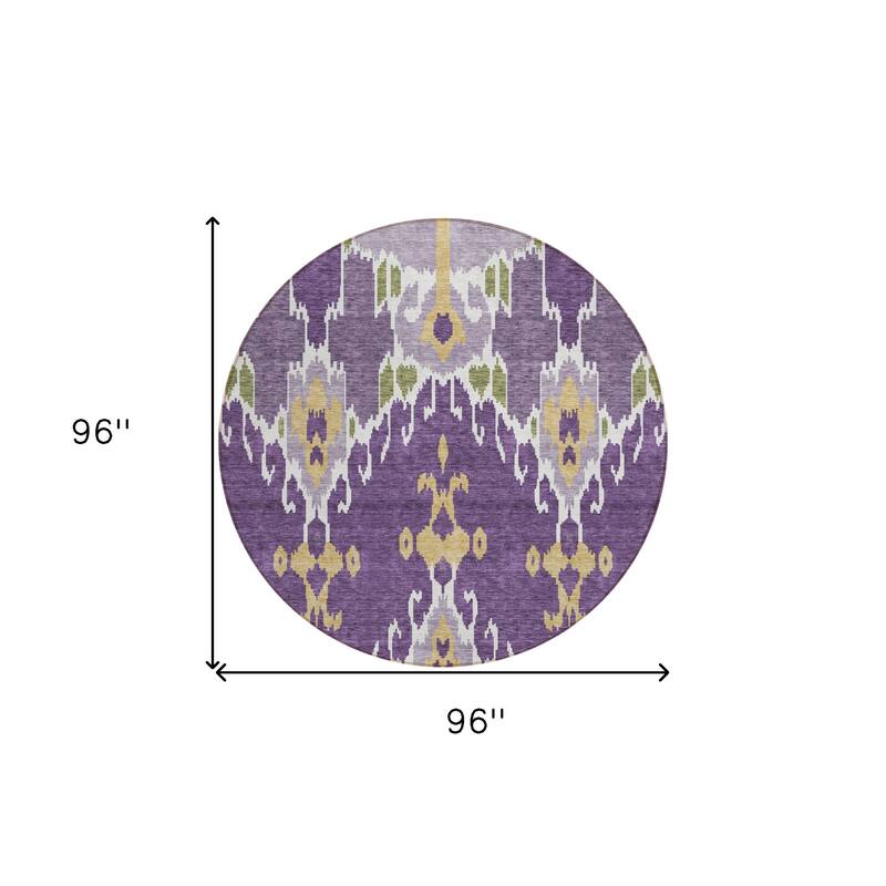 HomeRoots Ikat Transitional Rectangle Outdoor Rug