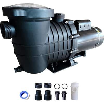 1.5 HP Pool Pump 220V 1100W, 2-Speed ​​Pump, with Connectors, Strainer Basket