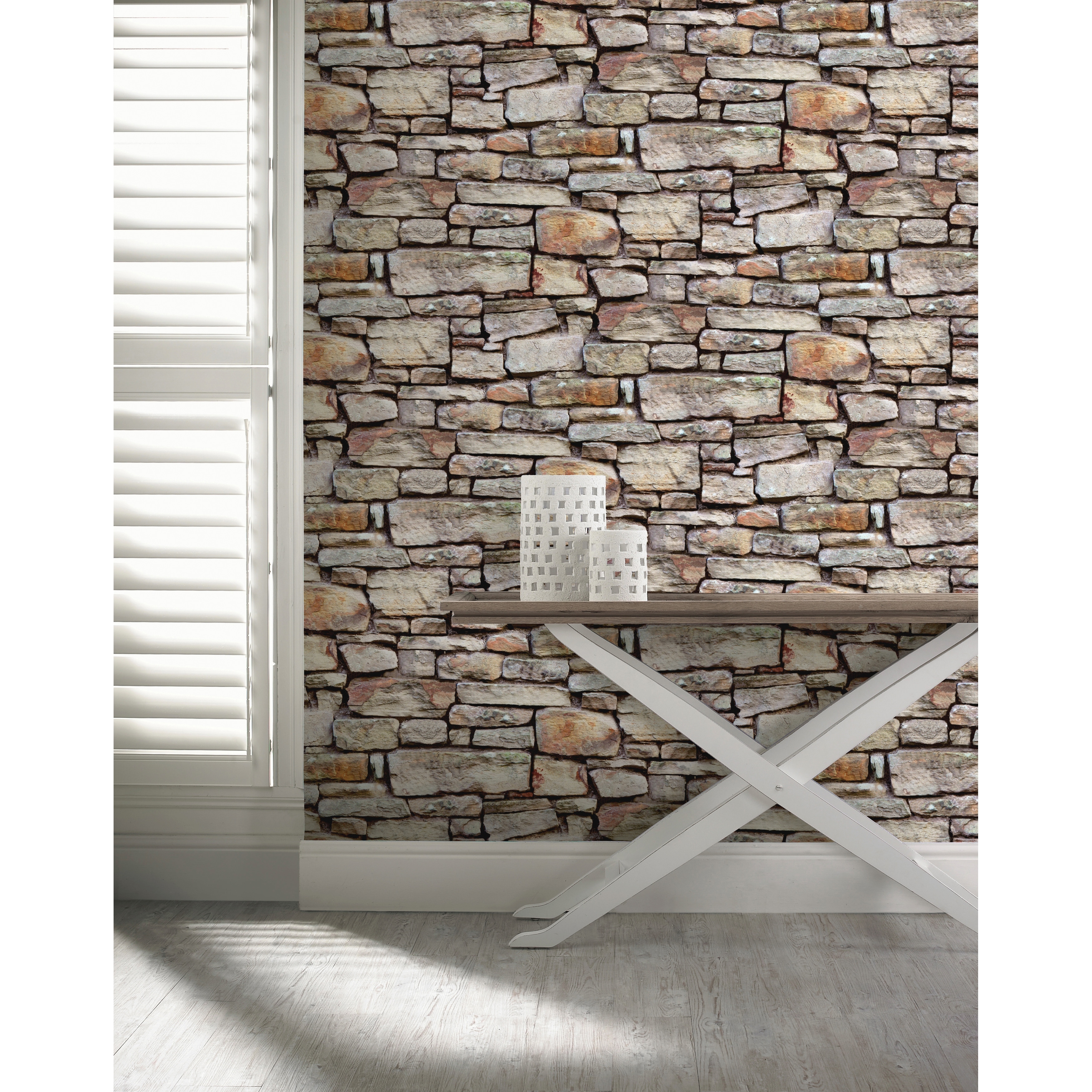 Arthouse Norman Neutral Stone Wallpaper