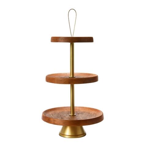 Elegant Modern 3-Tiered Tray Cake Stand or Desert Serve ware Tower