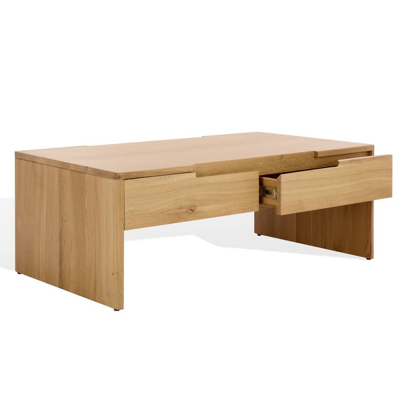 SAFAVIEH Couture Riverside Oak Wood Coffee Table - 42"W x 24"D x 16"H
