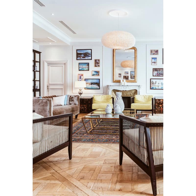 ECARPETGALLERY Hand-knotted Modern Ersari Light Purple Wool Rug - 8'3 x 9'10