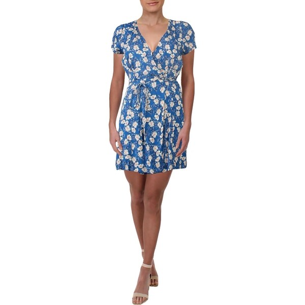 womens mini wrap dress